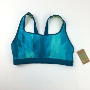 Title Nine Teal Adjustable Strap Sports Bra Sz XS